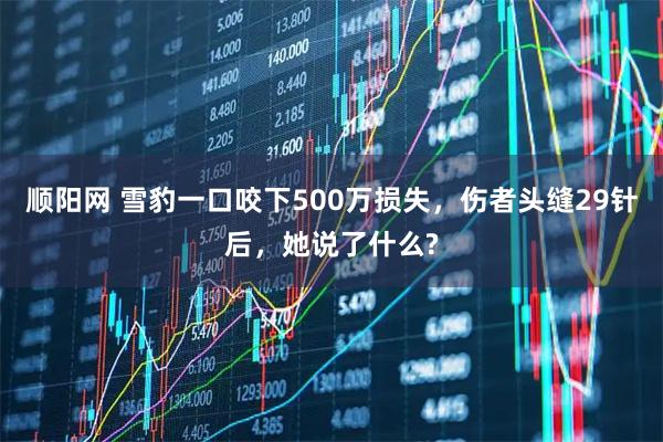 顺阳网 雪豹一口咬下500万损失，伤者头缝29针后，她说了什么?