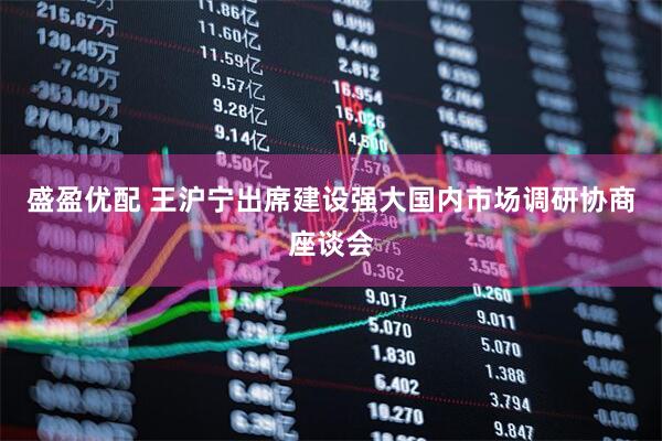 盛盈优配 王沪宁出席建设强大国内市场调研协商座谈会